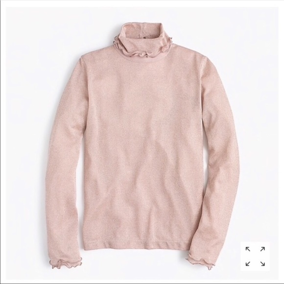 J. Crew Tops - J. Crew Metallic Ribbed Turtleneck NWT XXS
